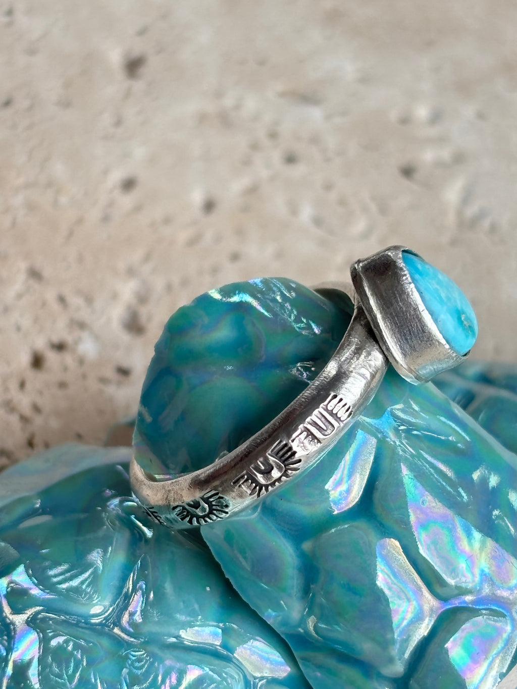 Sol West Turquoise Stacker Ring