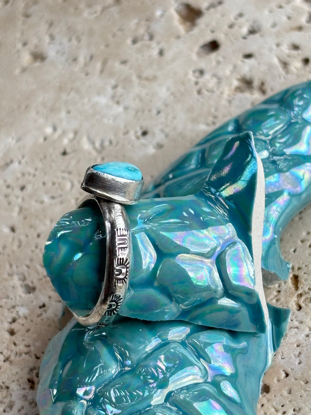 Sol West Turquoise Stacker Ring